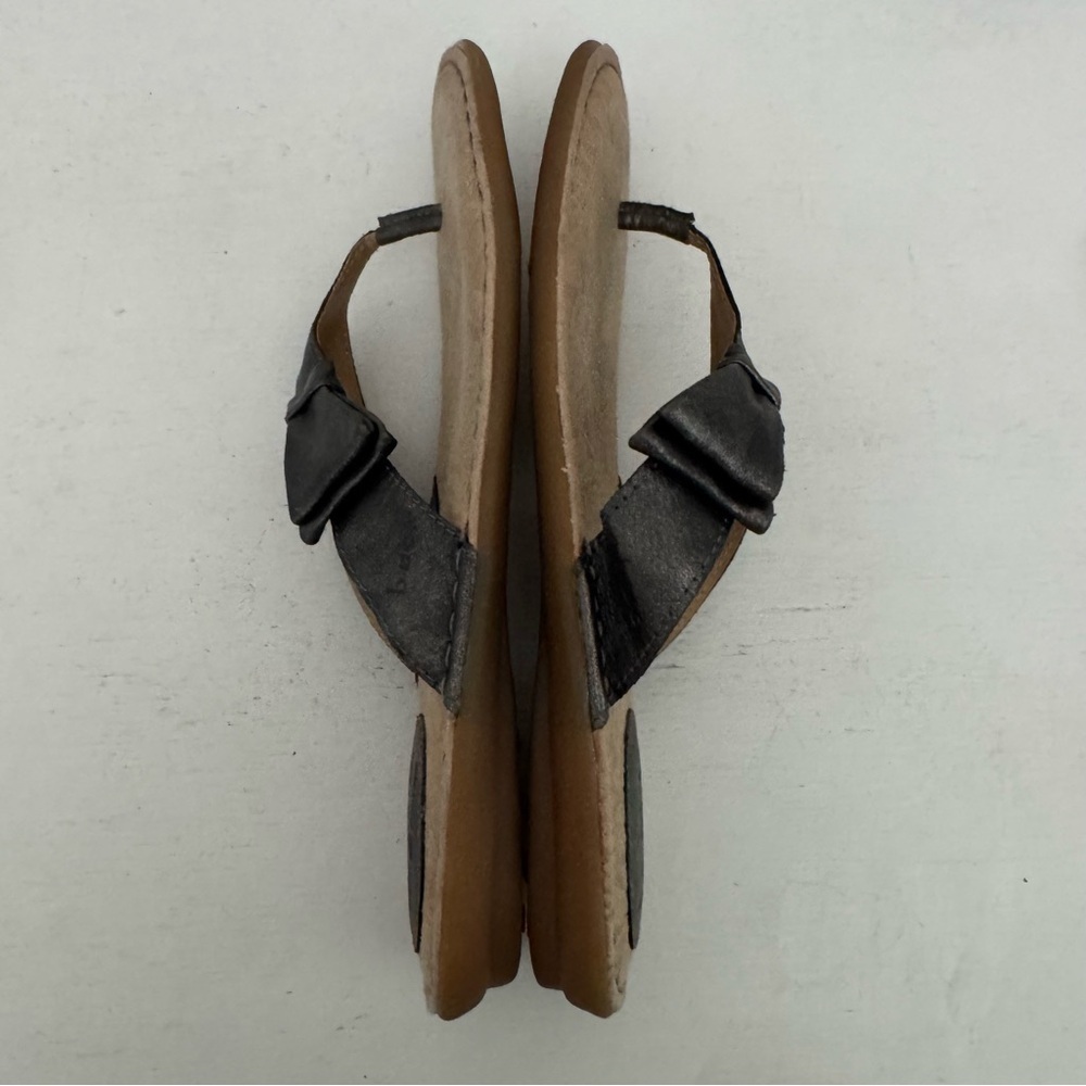 BOC‎ Born Flip Flop Thong Bow Comfort Sandals Pewter Size 8 - Picture 10 of 11